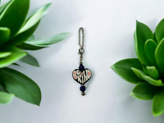 Be Kind Pendants with Sparkly Charms - Assorted Drink Bottle / Cup Charms (Silver Chain)