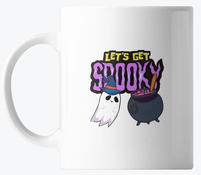🕸️ “Let’s Get Spooky” Halloween Mug – Brew Up Some Boo’s! 🎃