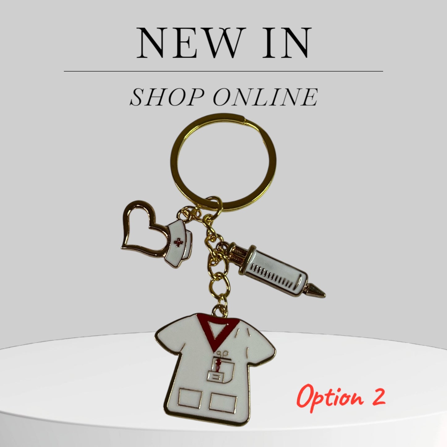 🩺 Medical Marvels Gold-Plated Keychain 🩺