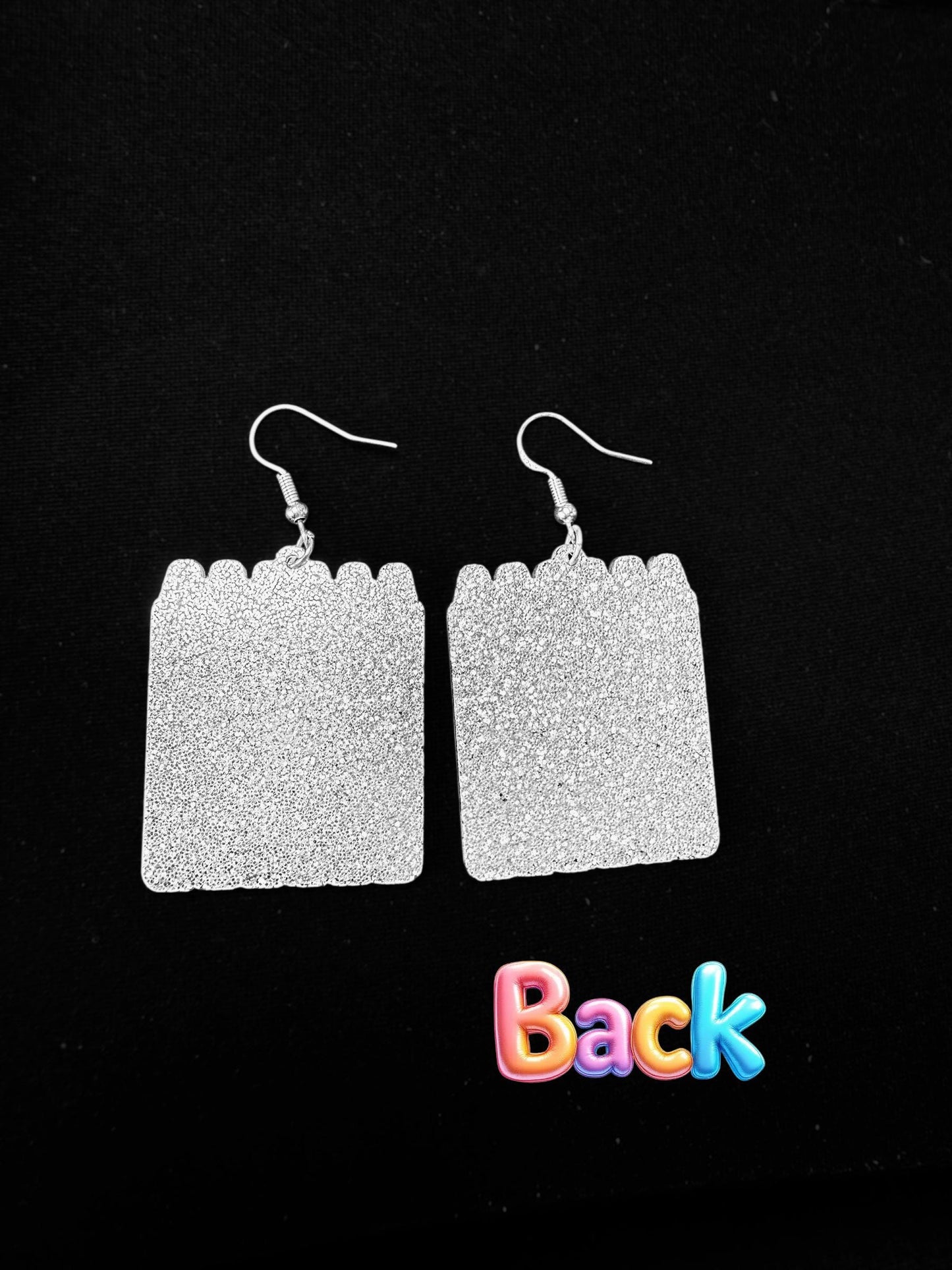 Teacher - Teach, Love, Inspire Silver Drop-Hook Earrings