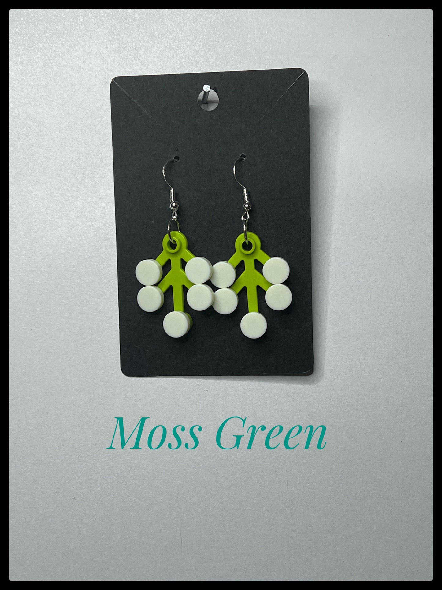 LEGO® GLOW in the Dark Trees on Hook-Drop Earrings