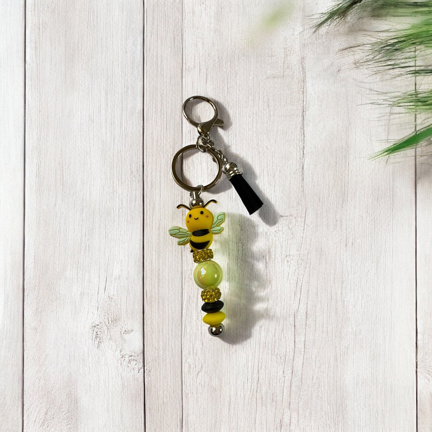 π Bumble Bee Inspired Beaded Keychain π