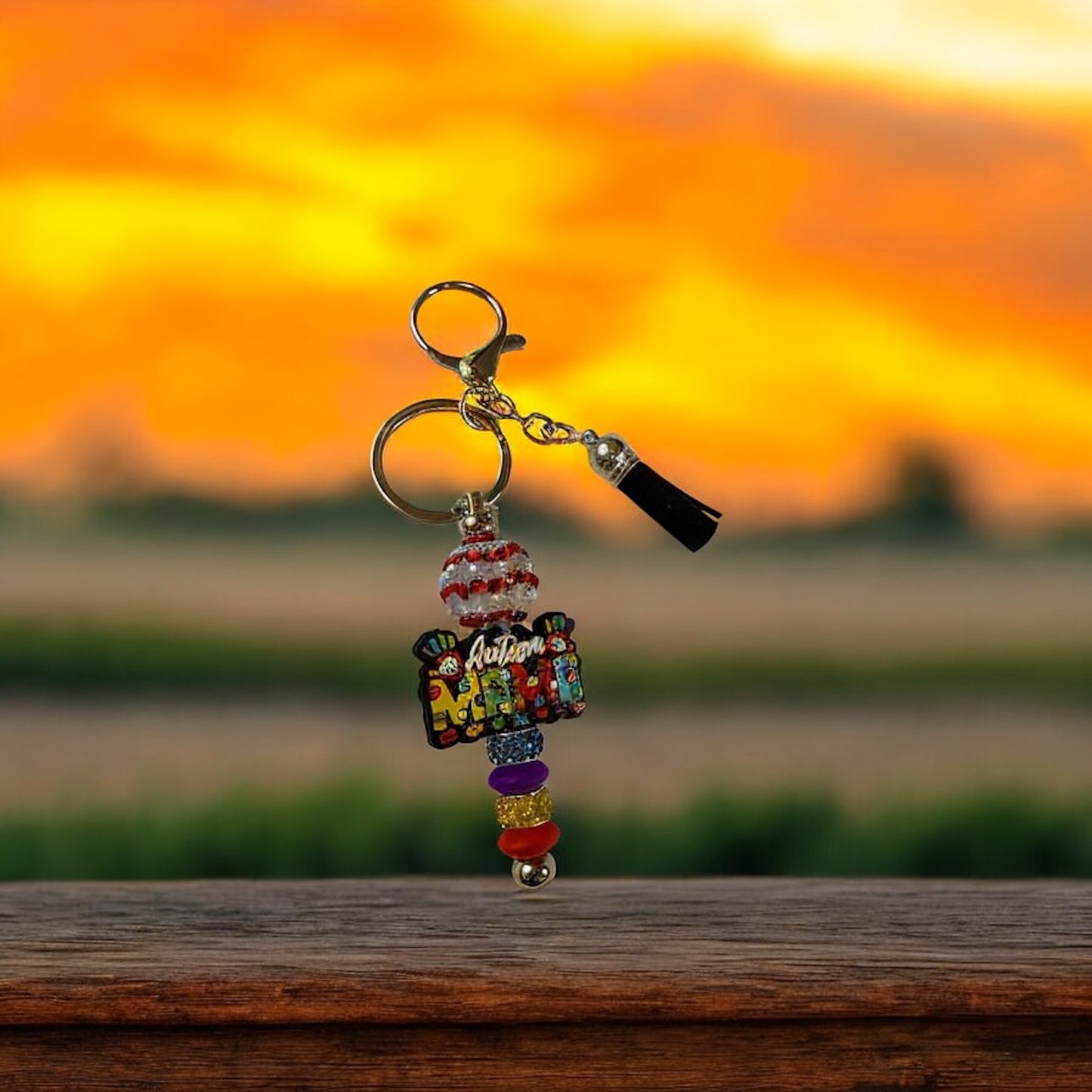 đź§© Autism Mama Bling Keychain đź§©