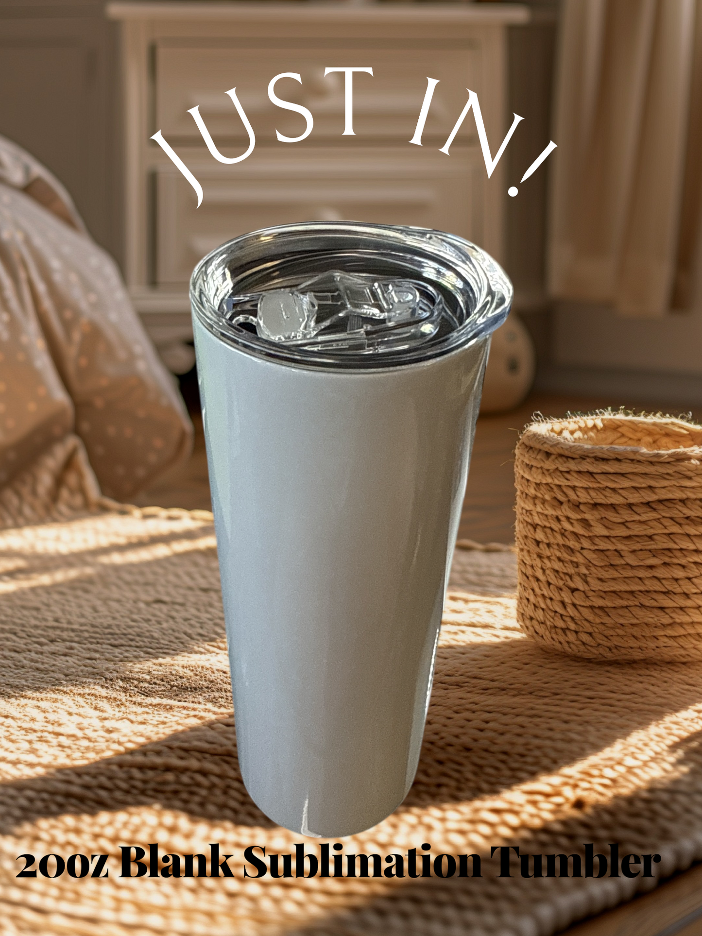 🍹Pack of 5 – 20oz Sublimation Steel Blank Tumblers