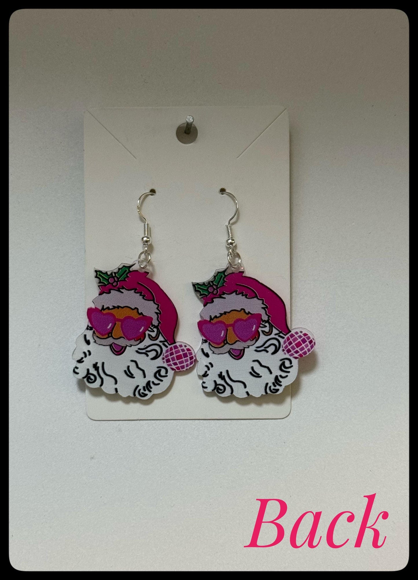 π
β¨ Glitter Santa Drop-Hook Earrings β¨π