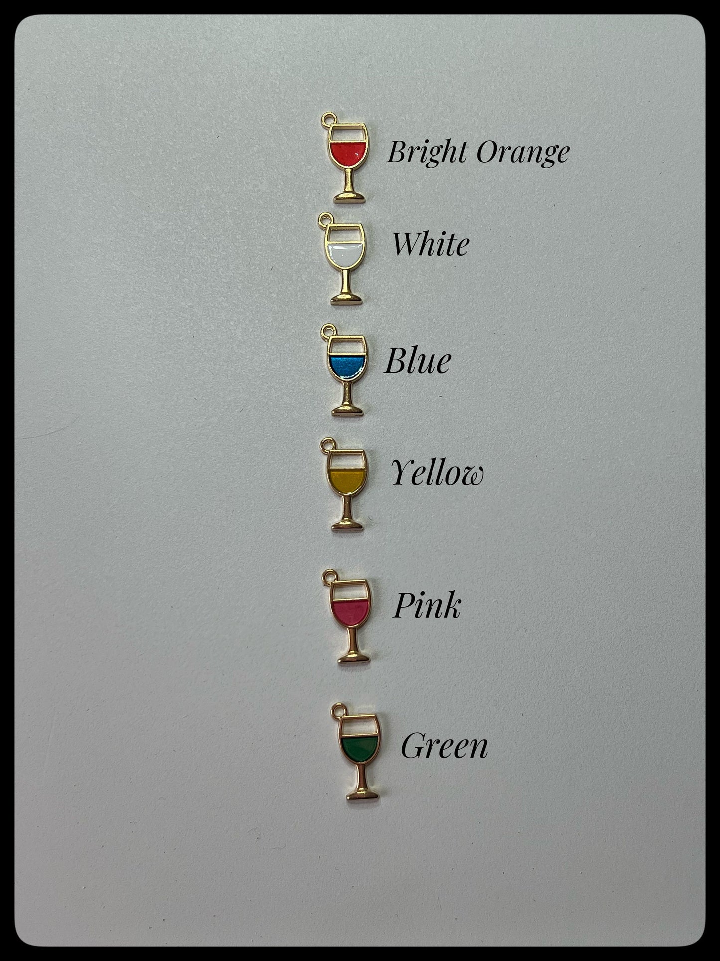 🍷✨ Gold-Plated Wine Cup Drop-Hook Earrings – Multiple Colours Available! 🍷✨