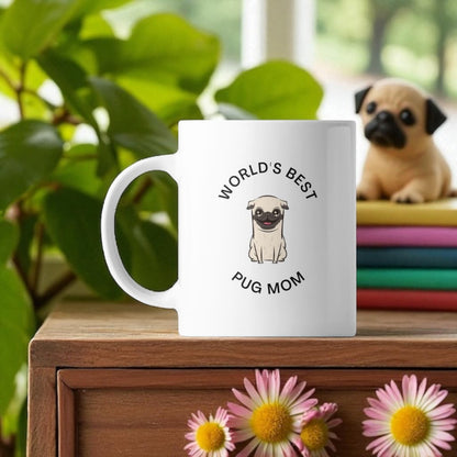 🐾 World's Best Pug Mum Coffee Mug 🐾