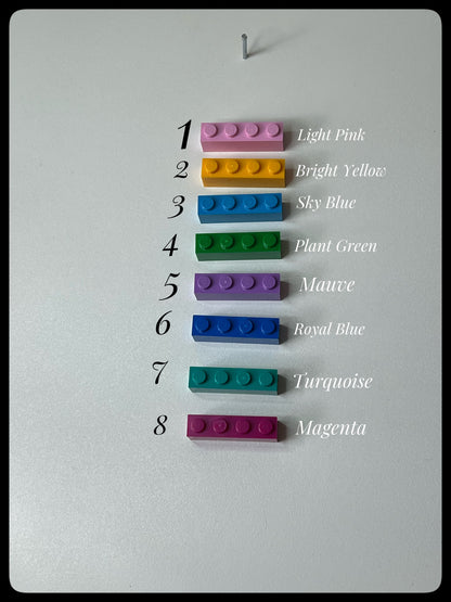 🔑 PERSONALISED LEGO® 1x4 Brick Keychains 🔑