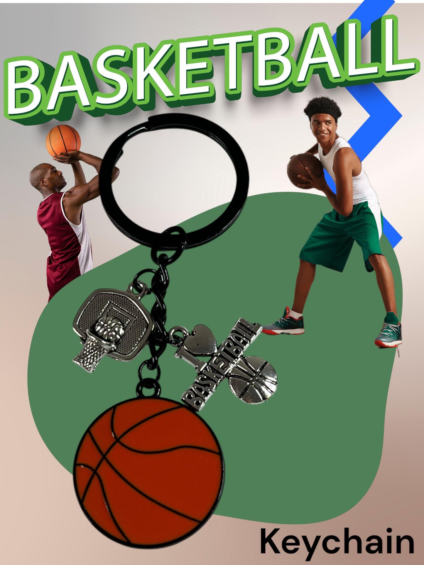🏀 Personalised Slam-Dunk Keychain 🏀