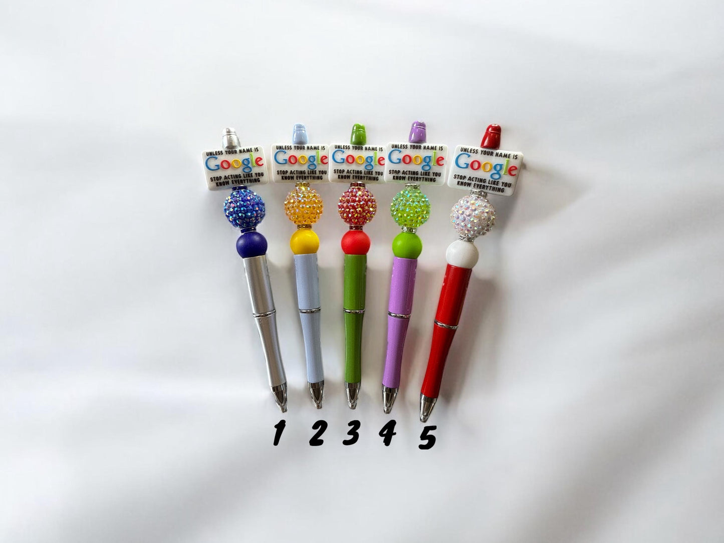 🖊️ Unless Your Name is GOOGLE… Stop Acting Like You Know Everything Beaded Pen 😏