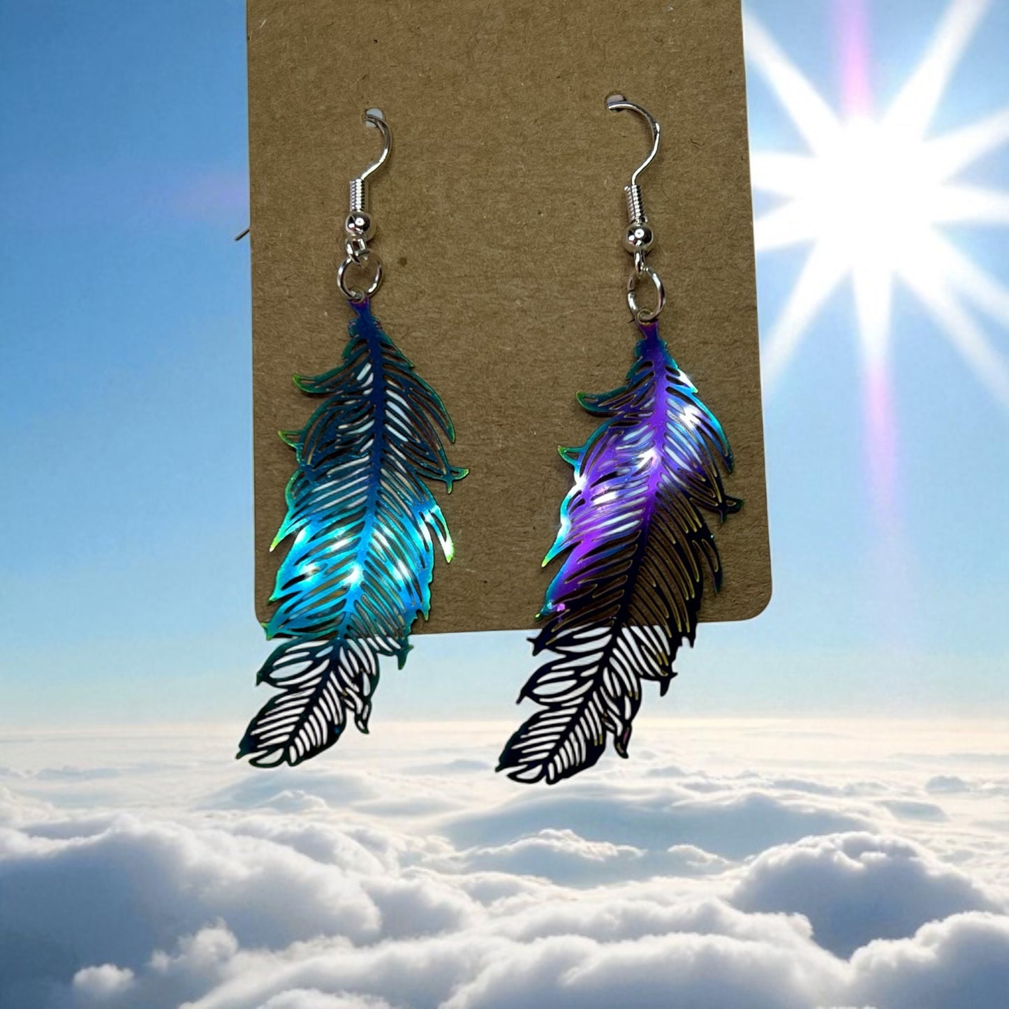 🪶 Light as a Feather Drop Hook Earrings 🪶