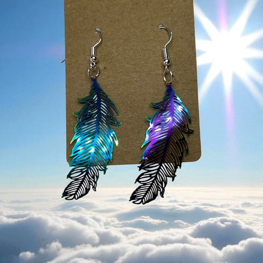 🪶 Light as a Feather Drop Hook Earrings 🪶