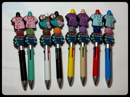 Health Care Inspired Beaded Pens – Perfect for Nurses, Doctors & Medical Heroes!