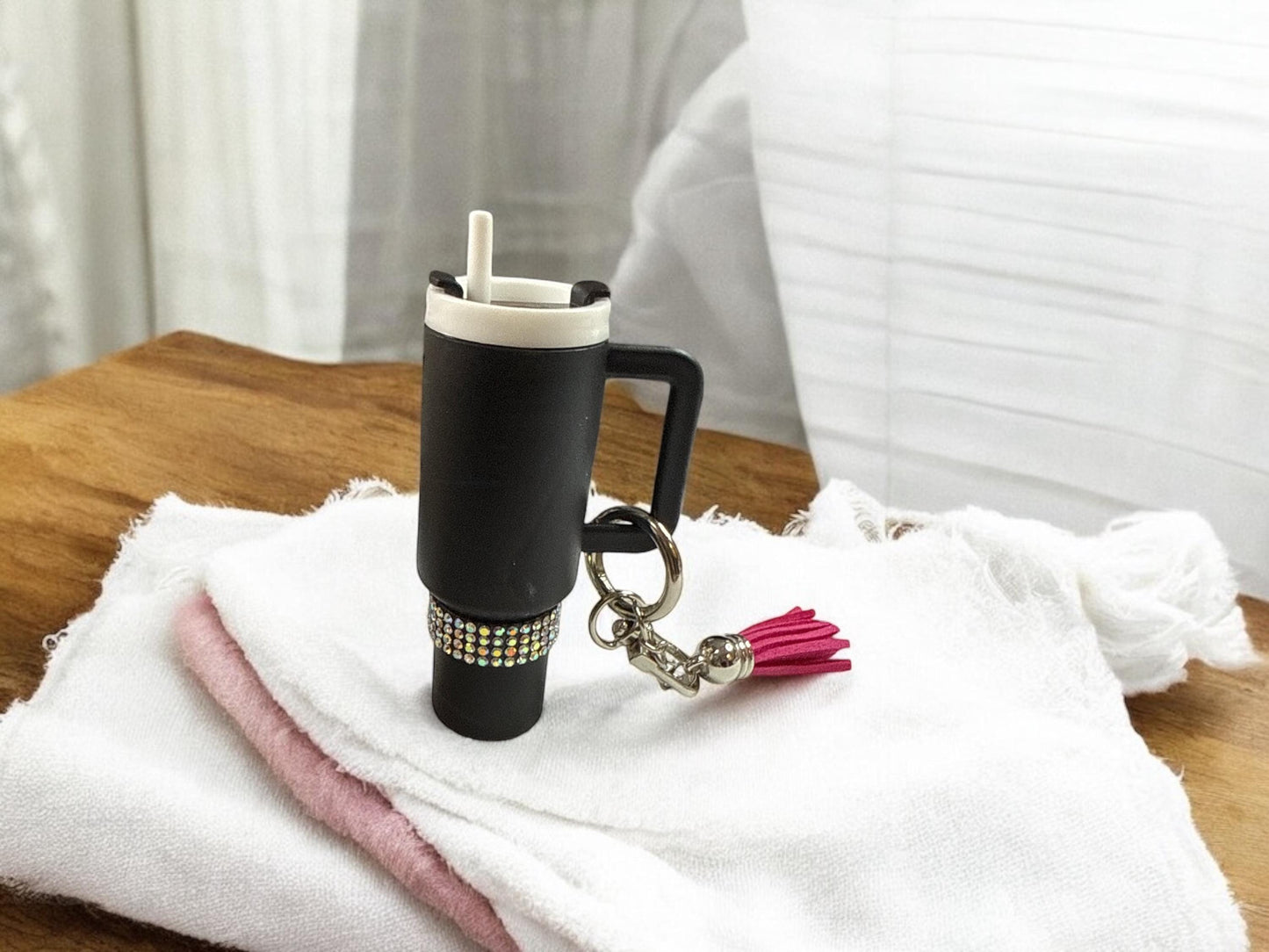 Mini “Stanley-Style” Water-Bottle Holder Keychain