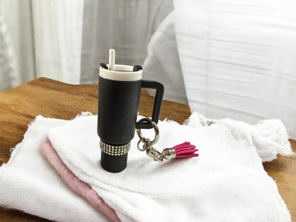 Mini “Stanley-Style” Water-Bottle Holder Keychain