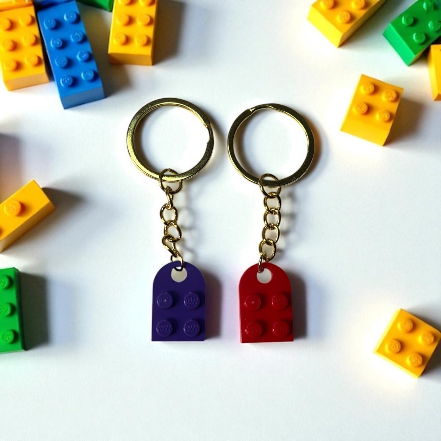 💖 LEGO® Heart Gold Keychains💖