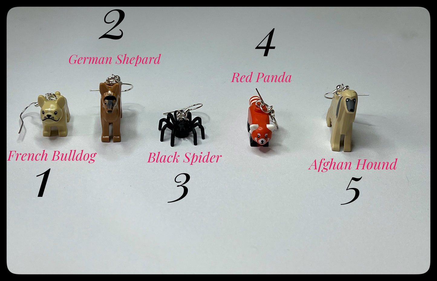 🕷️🐼 LEGO® Animal Earrings – Make Every Day a Fun Day! 🕷️🐶🐼