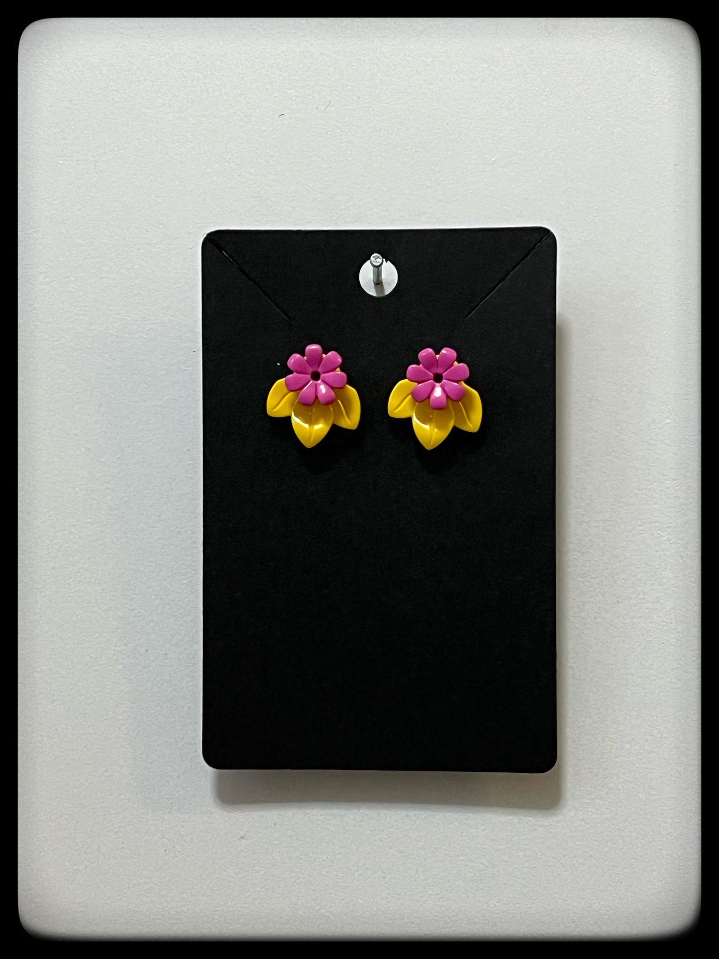 🌸 LEGO® 'Yellow' Flower Stud Earrings – Pick Your Petals! 🌸