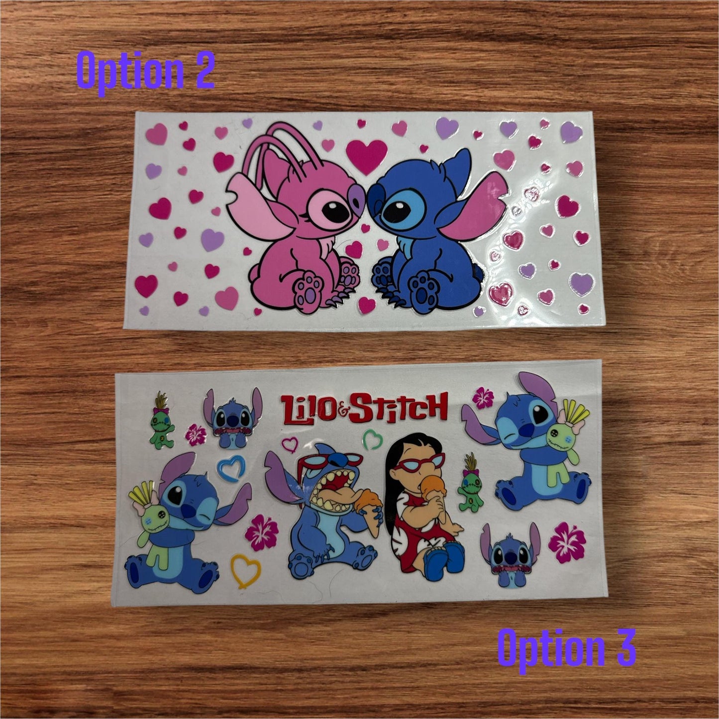 🌺 Lilo & Stitch-Inspired UV DTF Glass Tumbler – Sip with Aloha 🌺