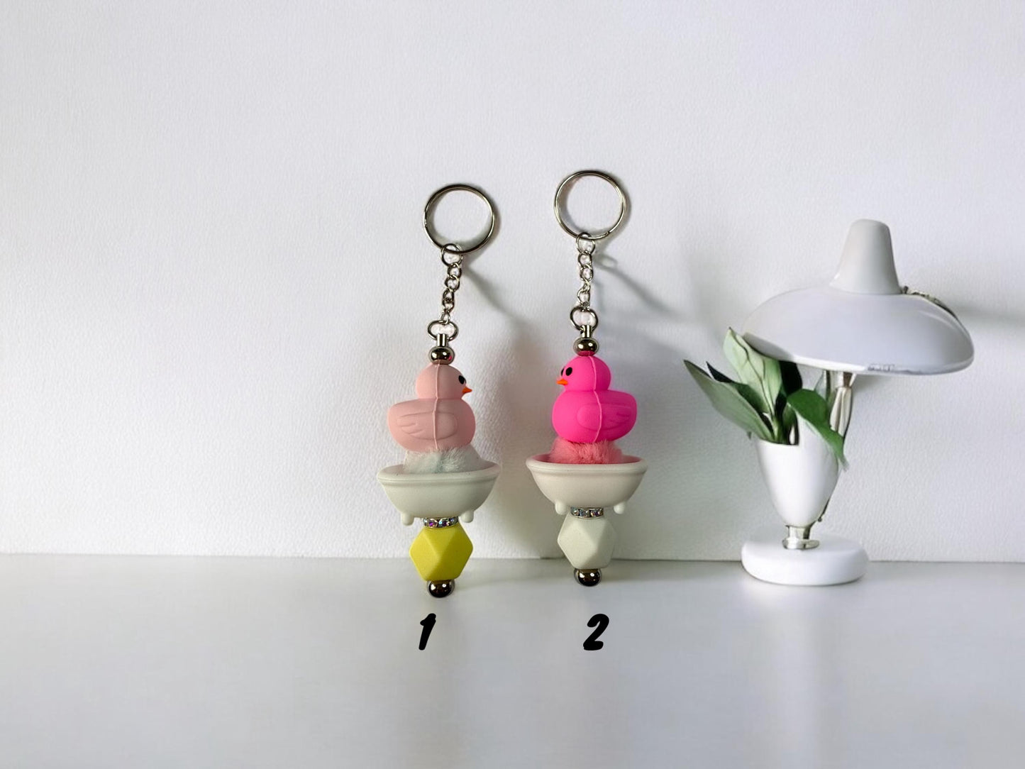 🦆 Sparkle-Clean “Duckie in the Bath” Keychain🦆