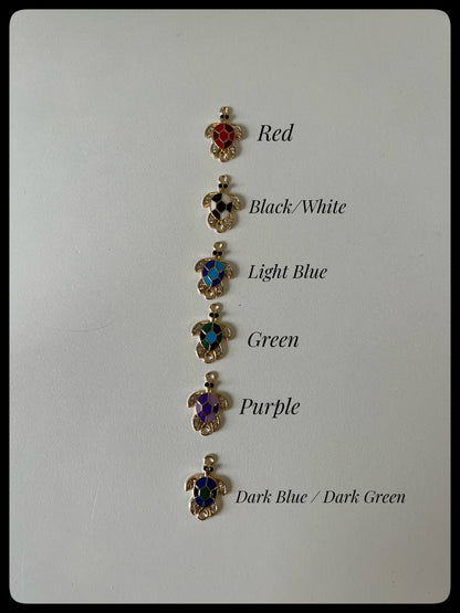 Dimonte Turtles - Gold Plated Stud or Drop-Hook Earrings