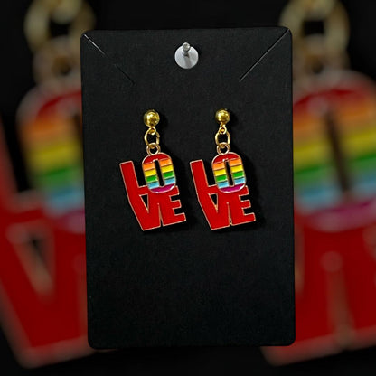 Love is Love Gold-Plated Stud Earrings