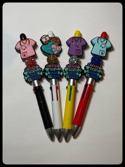 Health Care Inspired Beaded Pens – Perfect for Nurses, Doctors & Medical Heroes!