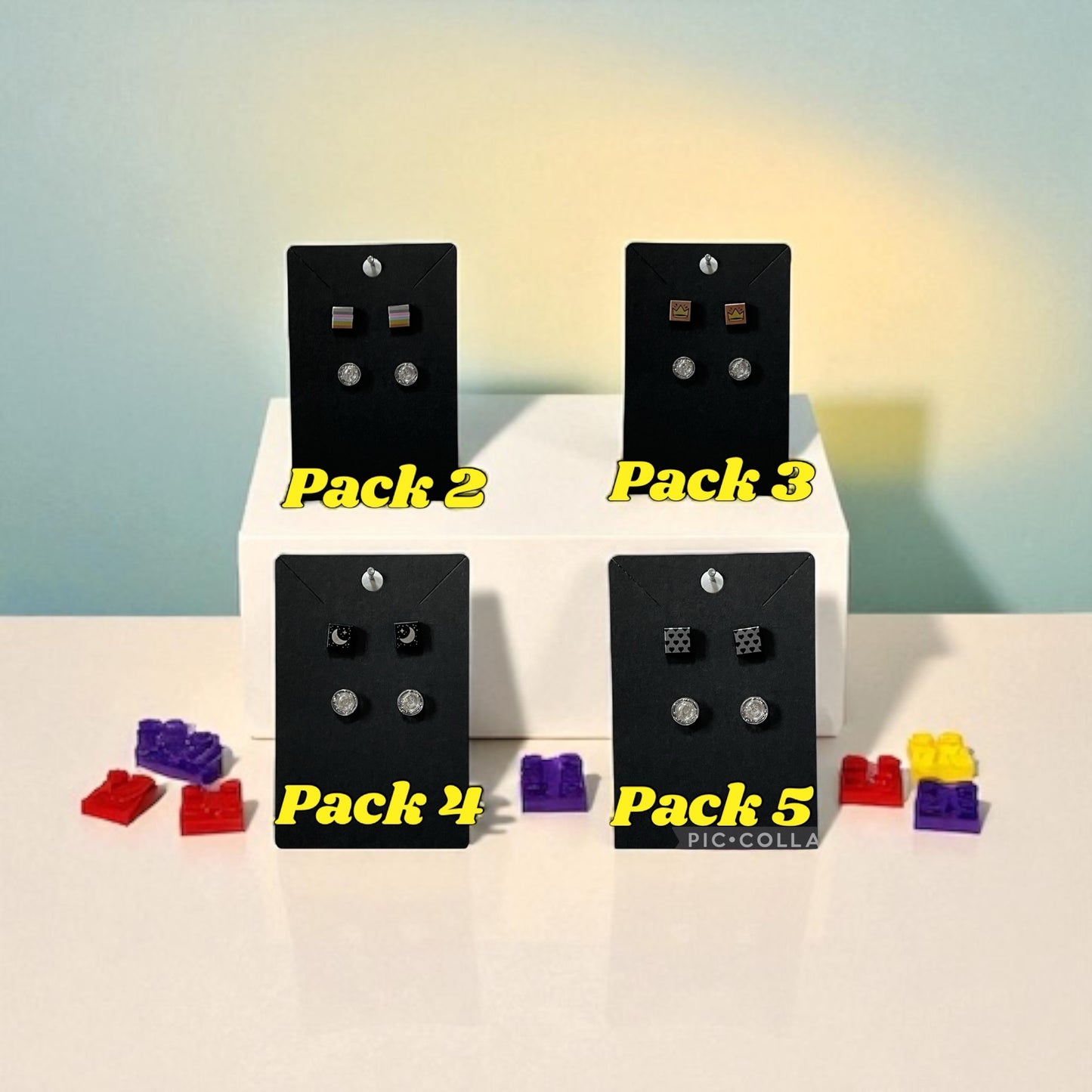 ✨ LEGO® Double-Pack Earrings – Twice the Fun, One Easy Click! ✨