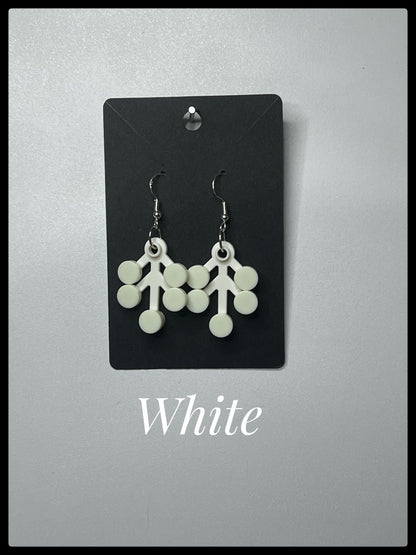 LEGO® GLOW in the Dark Trees on Hook-Drop Earrings