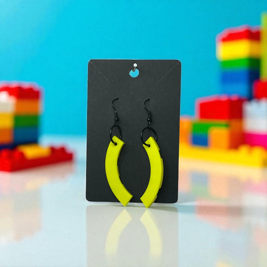 ⚡ LEGO® Geo Black Drop-Hook Earrings ⚡