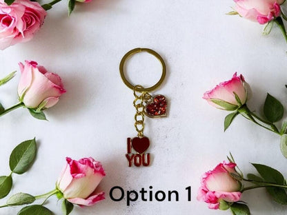 💖 “I LOVE You” Gold-Plated Keychain 💖
