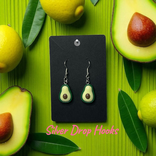🥑 AVO Smash - Silver Stud or Drop-Hook Earrings 🥑
