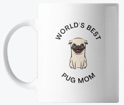 🐾 World's Best Pug Mum Coffee Mug 🐾