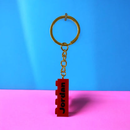🔑 PERSONALISED LEGO® 1x4 Brick Keychains 🔑