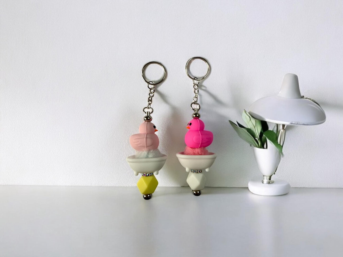 🦆 Sparkle-Clean “Duckie in the Bath” Keychain🦆