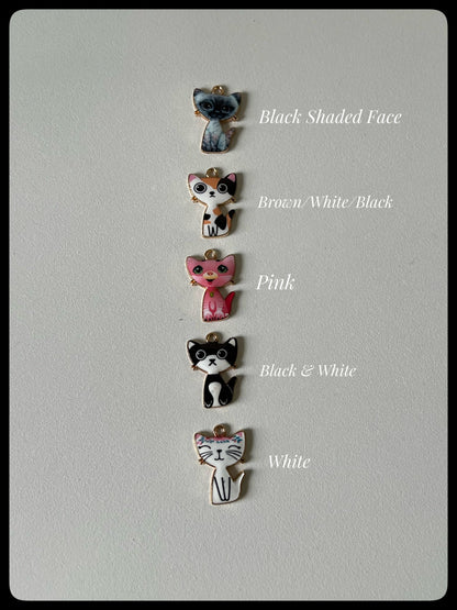 Puuurfect Pussy Cat Gold-Plated Stud Earrings
