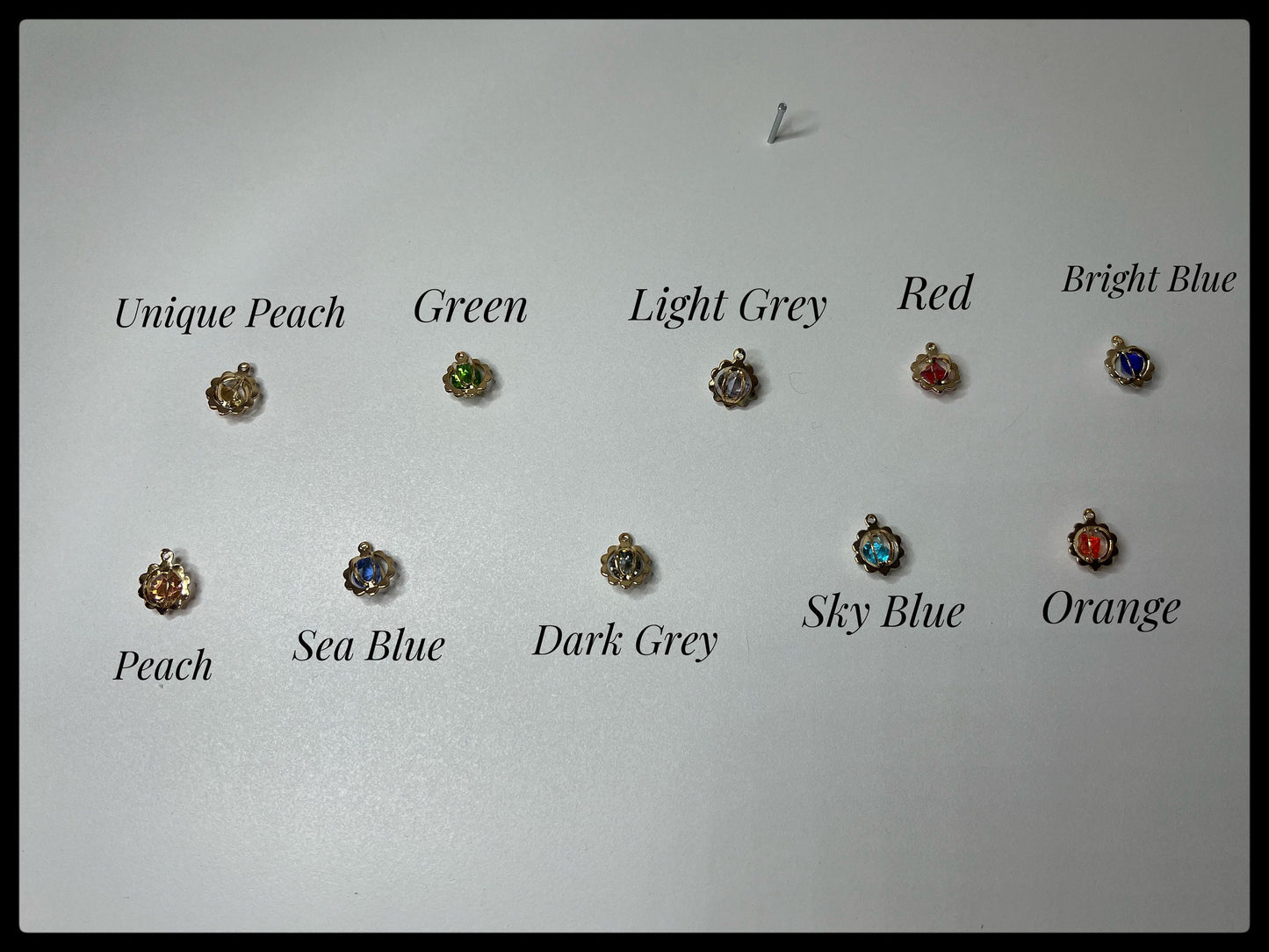 ✨ Unique Coloured Gem Gold-Plated Hook Earrings ✨