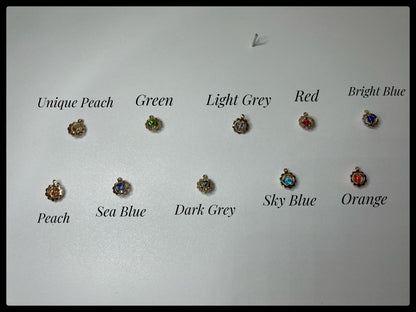 ✨ Unique Coloured Gem Gold-Plated Hook Earrings ✨