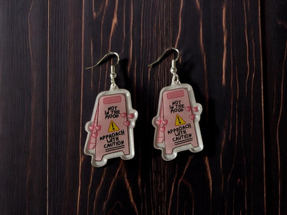 NOT in the MOOD Silver Drop-Hook Earrings