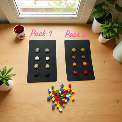 🧩 LEGO® Round Plate Set on Silver Stud Earrings 🧩