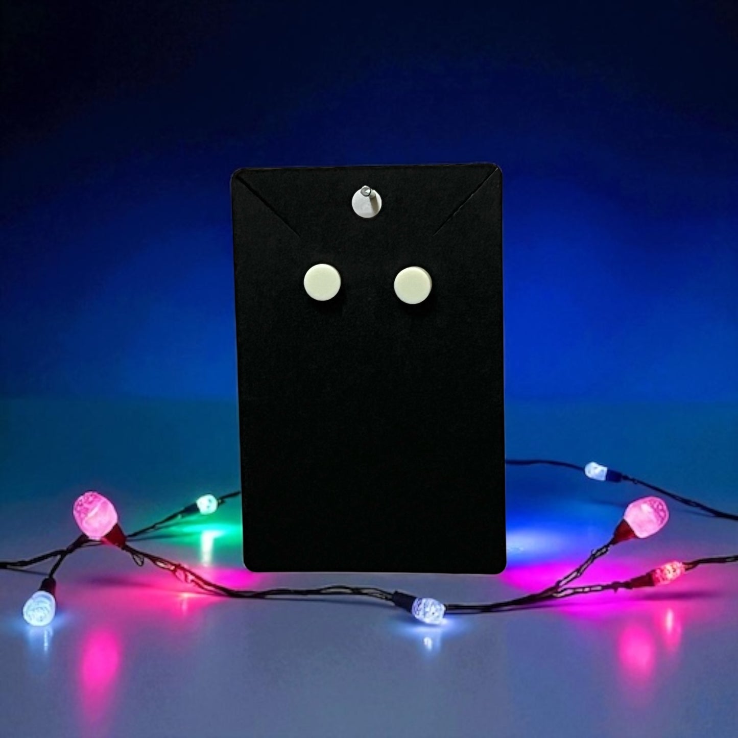 🌟 GLOW in the Dark LEGO® Studs on Silver Stud Earrings 🌟
