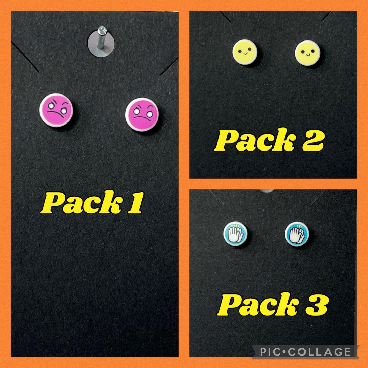 LEGO® Tiles on Silver Stud Earrings