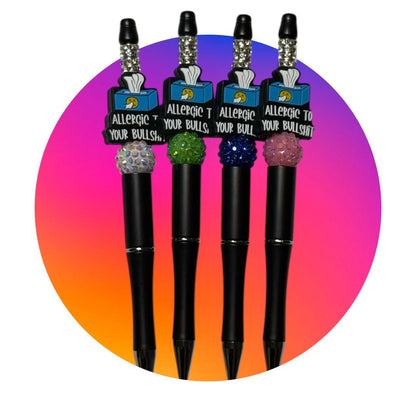 💎✨ Allergic to Bullsh*t Sparkle Beaded Pen ✨💎