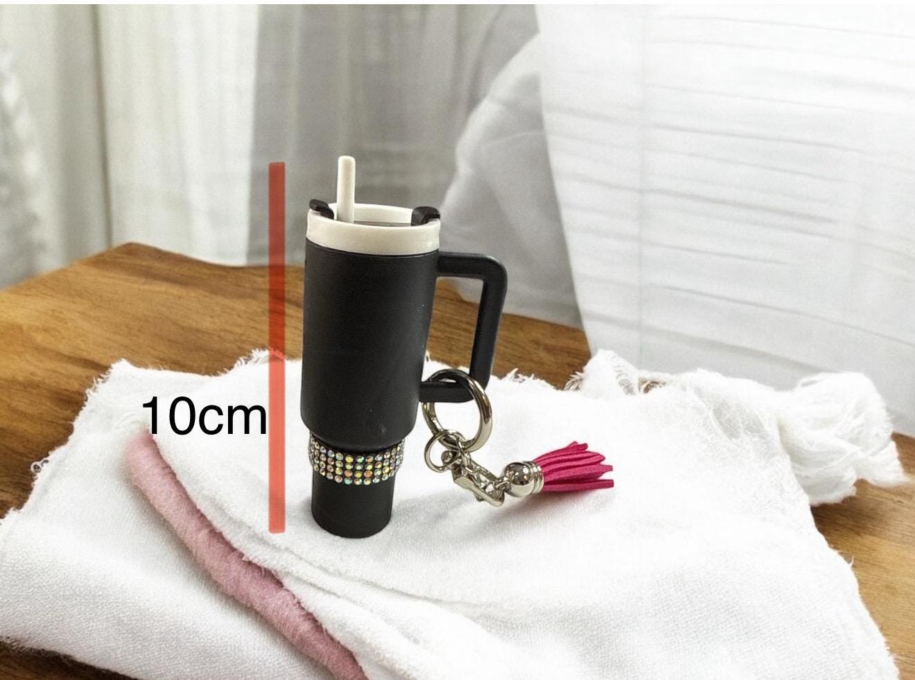 Mini “Stanley-Style” Water-Bottle Holder Keychain