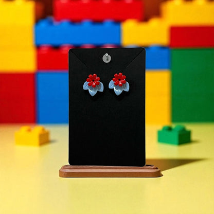 🌸 LEGO® 'Sand Blue' Flower Stud Earrings – Pick Your Petals! 🌸