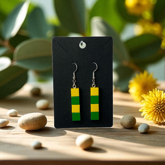 LEGO® Aussie, Aussie, Aussie Silver Drop-Hook Earrings