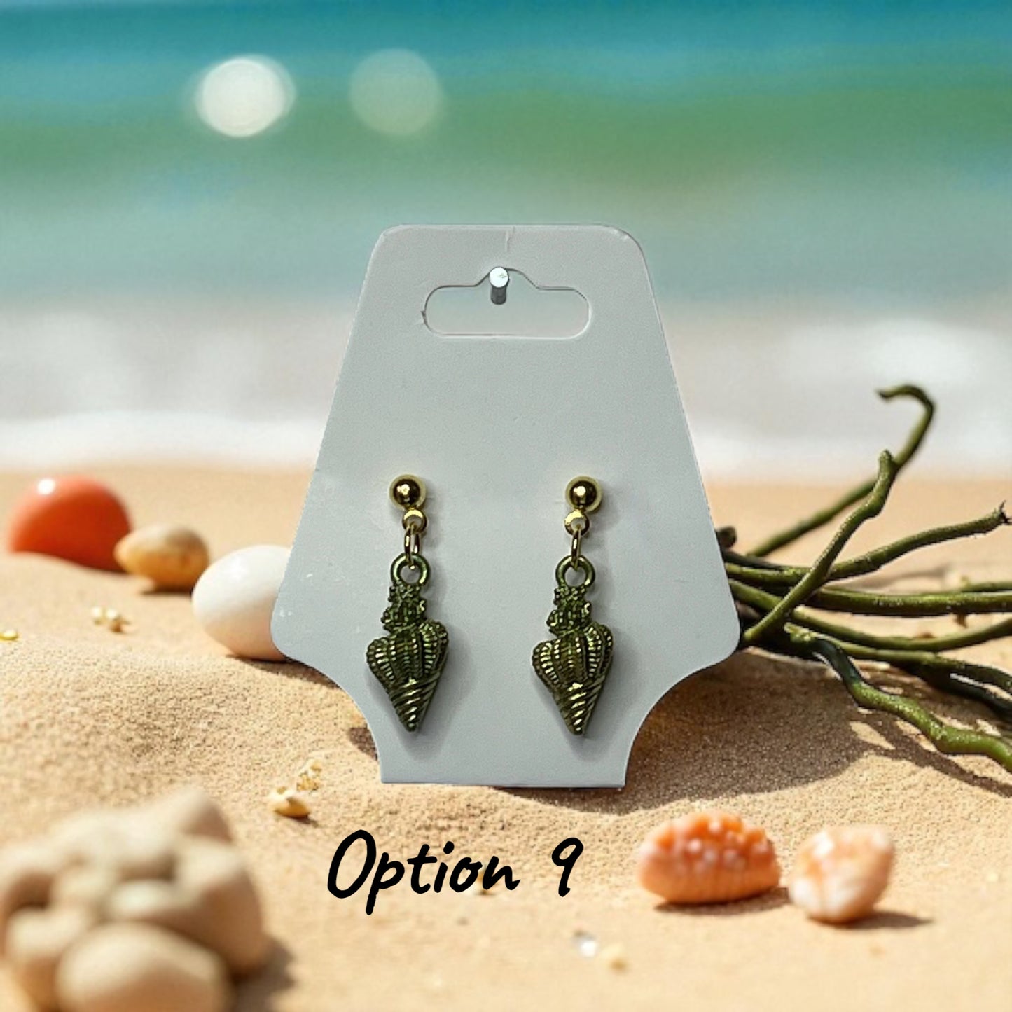 Sea Shore - Gold Plated Studs