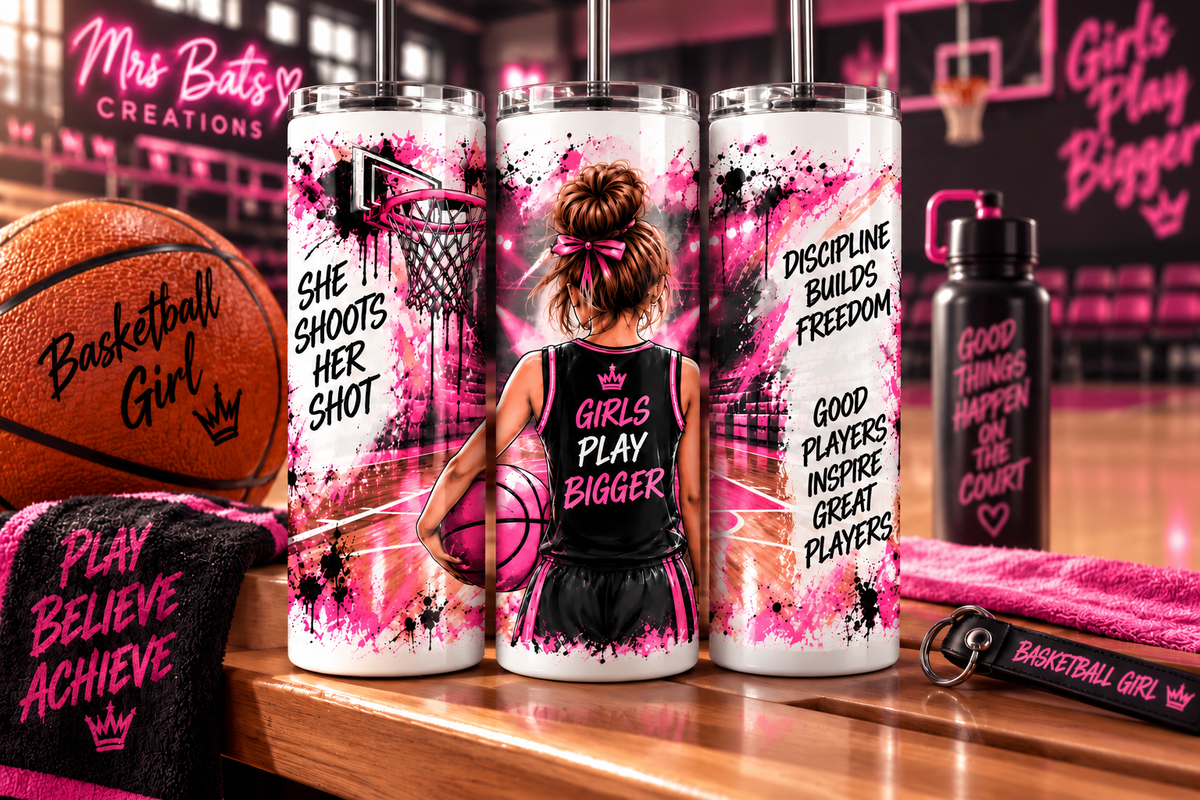🏀 Basketball Girl 20oz Tumbler 💗