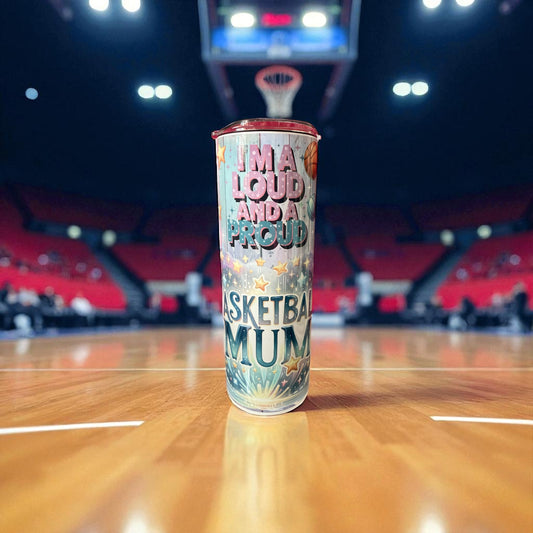 Basketball Mum Sublimated Tumbler – 20oz