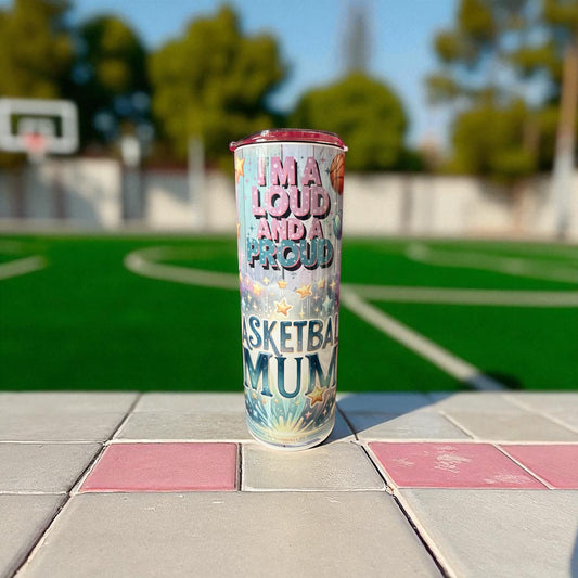 Basketball Mum Sublimated Tumbler – 20oz